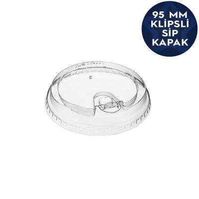 Pet Bardak Klipsli (Sip) Kapak 95mm - 1