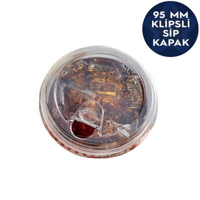 Pet Bardak Klipsli (Sip) Kapak 95mm - 2