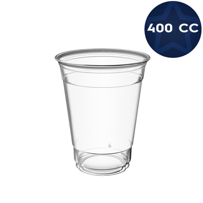 Pet Plastik Soğuk İçecek Bardak 400 cc (14 oz) - 1